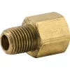 Adapter, Brass, 1/4 NPTM, 1/4 NPTF, Bag of 1