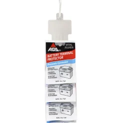 Battery Terminal Protector Single-Use Clip Strip - 2 Strips, 12 Pouches Each