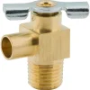 Bib Drain Cock, Brass, 1/4 NPTM, Bag of 1