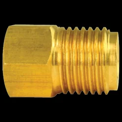 Brass Adapter, Female(7/16-24 Inverted), Male(9/16-18 Inverted)
