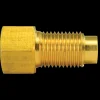 Brass Adapter, Female(3/8-24 Inverted), Male(M10x1.0 Inverted)