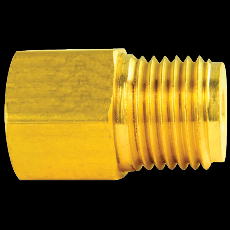 Brass Adapter, Female(1/2-20 Inverted), Male(9/16-18 Inverted)