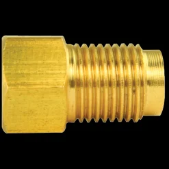 Brass Adapter, Female(3/8-24 Inverted), Male(7/16-24 Inverted)