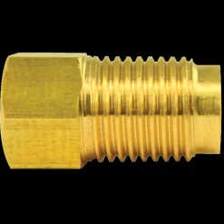 Brass Adapter, Female(3/8-24 Inverted), Male(1/2-20 Inverted)