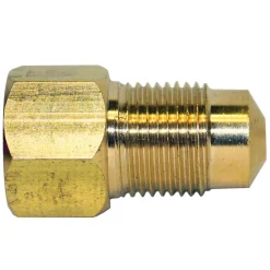 Brass Adapter, Female(3/8-24 Inverted), Male(M12x1.0 Bubble)