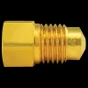 Brass Adapter, Female(M10x1.0 Inverted), Male(M13x1.5 Bubble)