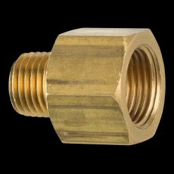 Brass Adapter, Male (1/4-18 NPT), Female (3/8-18 NPT)