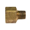 Brass Adapter, Male (3/8-18 NPT), Female (1/2-14 NPT)