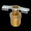 Brass Back Seating Drain Cock, Male (1/4 NPT)