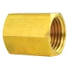 Brass Brake Line Union, 1/4" (7/16-24 Inverted)