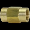 Brass Brake Line Union, 6mm (M12x1.0 Bubble)