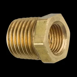 Brass Bushing, Male (1/4-18 NPT), Female (1/8-27 NPT)