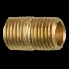 Brass Close Nipple, 7/8 Length, Male (1/4-18 NPT)