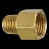 Brass Connector, Female (1/2-20 Inverted), Male (1/8-27 NPT)