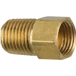 Brass Connector, Female (1/2-20 Inverted), Male (1/4-18 NPT)