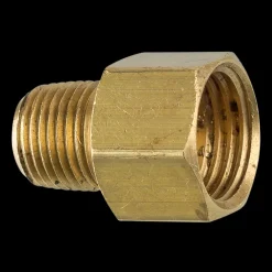 Brass Connector, Female (1/2-20 Inverted), Male (1/8-27 NPT)
