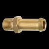 Brass Fuel Connector, 3/8" Hose, Male (1/8-27 NPT)