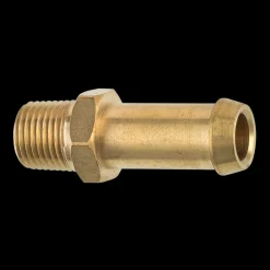 Brass Fuel Connector, 3/8" Hose, Male (1/8-27 NPT)