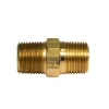 Brass Hex Nipple, 1-7/16 Length, Male (3/8-18 NPT)