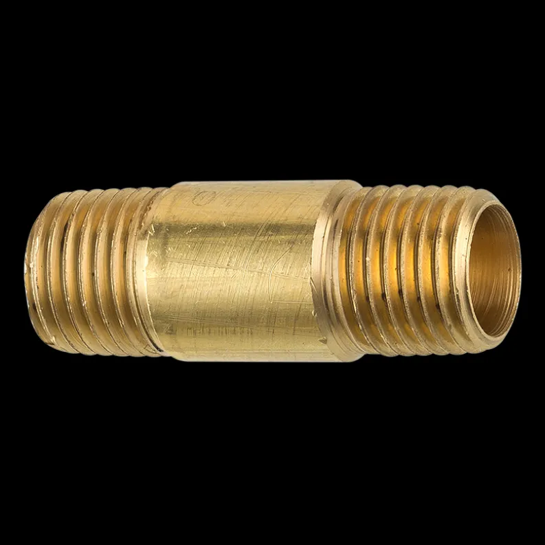 Brass Long Nipple, 1-1/2 Length, Male (1/4-18 NPT)
