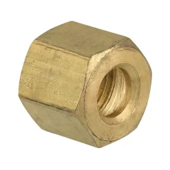 Brass Nut Compression, 1/4", Bag of 5