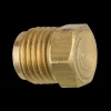 Brass Plug, 5/16" Tube (1/2-20 Inverted)