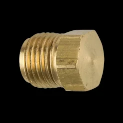 Brass Plug, 1/4" Tube (7/16-24 Inverted)