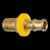 Brass Push-On Hose Fitting, 3/8 Hose, Male (1/4-18 NPT)