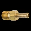 Brass Rigid Male Hose Clamp, 1/4" Hose, Male (1/4-18 NPT)