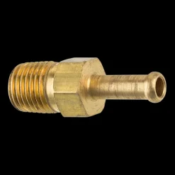 Brass Rigid Male Hose Clamp, 1/4" Hose, Male (1/4-18 NPT)