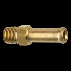 Brass Rigid Male Hose Clamp, 5/16" Hose, Male (1/8-27 NPT)