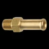 Brass Rigid Male Hose Clamp, 3/8" Hose, Male (1/8-27 NPT)