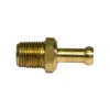 Brass Rigid Male Hose Clamp, 3/16" Hose, Male (1/8-27 NPT)