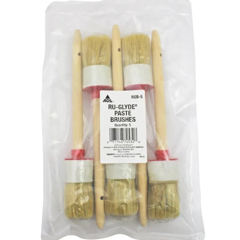 Brushes, 5 Pack Ru-Glyde Paste