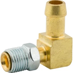 Clamp Elbow w/Nut 90, Brass, 3/8" (1/2-20 I), Bag of 1