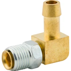 Clamp Elbow w/Nut 90, Brass, 5/16" (1/2-20 I), Bag of 1
