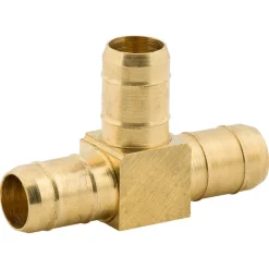Clamp Union Tee, Brass, 3/8"