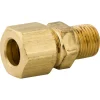 Connector Compression, Brass, 5/16 (1/8 NPTM), Bag of 1