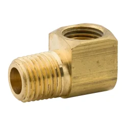 Elbow, Brass, F(1/2-20 I), M(1/4 NPTM), Bag of 1