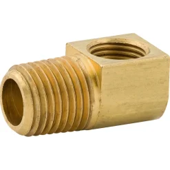 Elbow, Brass, F(7/16-24 I), M(1/4 NPTM), Bag of 1