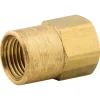 F Connector, Brass, F(3/8-24 I), F(1/8 NPT), Bag of 1