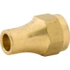 Female Long Nut, Brass, 1/4 (7/16-20 SAE), Bag of 1