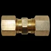Fuel Line Compression Union - 5/16" Steel to 5/16" Nylon - 2 per Bag