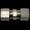 Fuel Line Compression Union - 5/16" Nylon to 5/16" Nylon - 2 per Bag