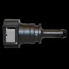 Fuel Line Quick Connect - Straight Push-On 3/8" Steel to 5/16" Nylon - 2 per Bag