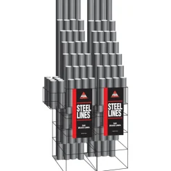 Galvanized Steel Brake Line Floor Display - Domestic/Import/Adapter Lines