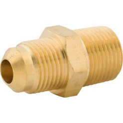 Male Connector, Brass, M(5/8-18 SAE), M(3/8 NPT),Bag of 1