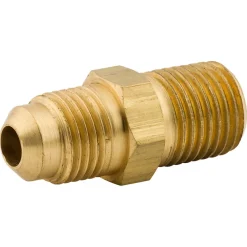 Male Connector, Brass, M(1/2-20 SAE), M(1/4 NPT),Bag of 1