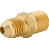 Male Connector, Brass, M(3/8-24 SAE), M(1/8 NPT),Bag of 1