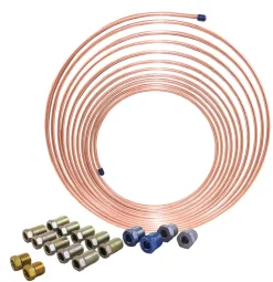 Nickel Copper Brake Line Coil and Tube Nut Kit